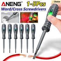 ANENG B05 Word/cross Screwdrivers Neon Bulb Indicator Meter Electric Pen Insulated Electrician Highlight Pocket Tester Pen Tools