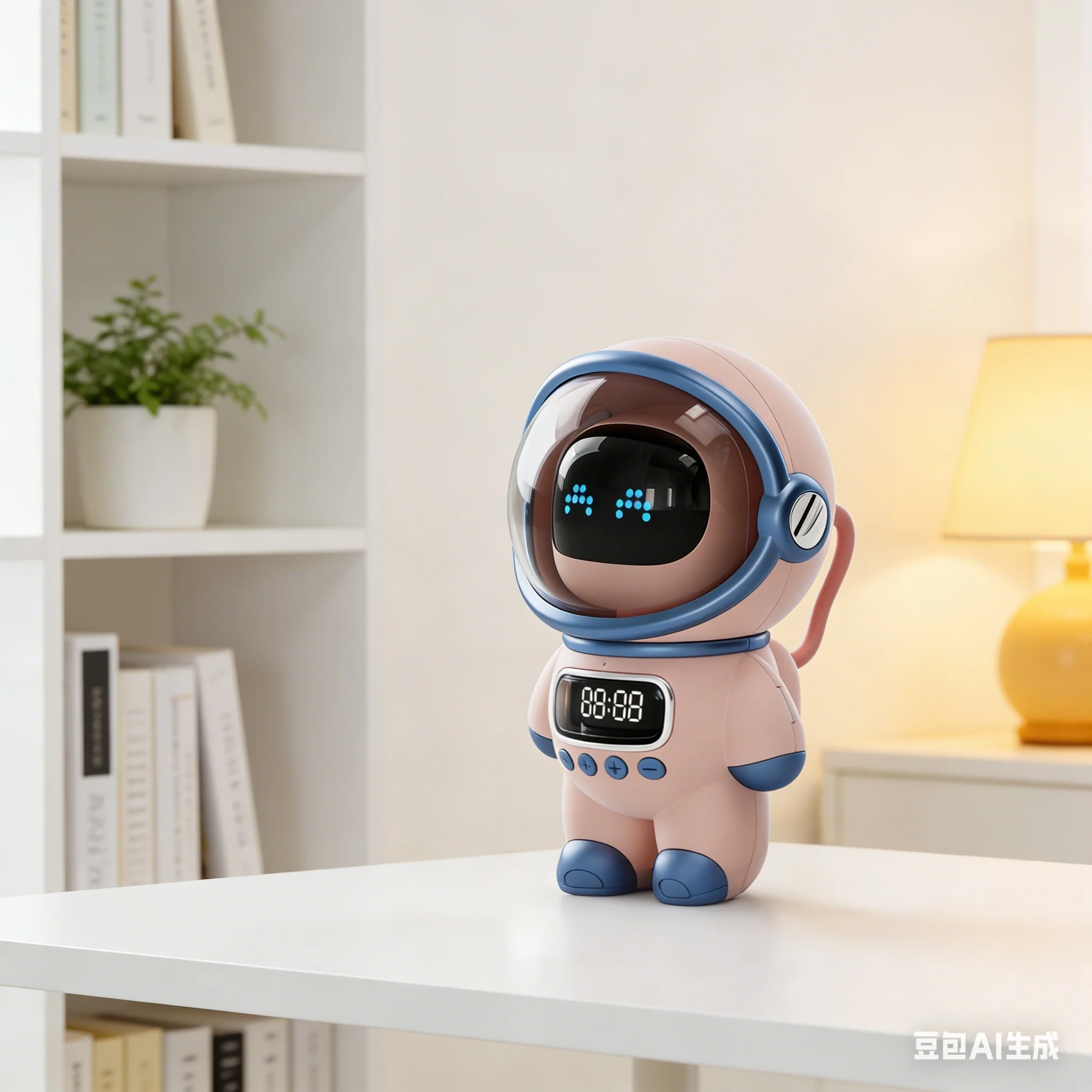 

Smart AI Robot Portable Stereo Speakers With Alarm Clock Support TF Card FM Radio Interactive Sound & Learning For Companion