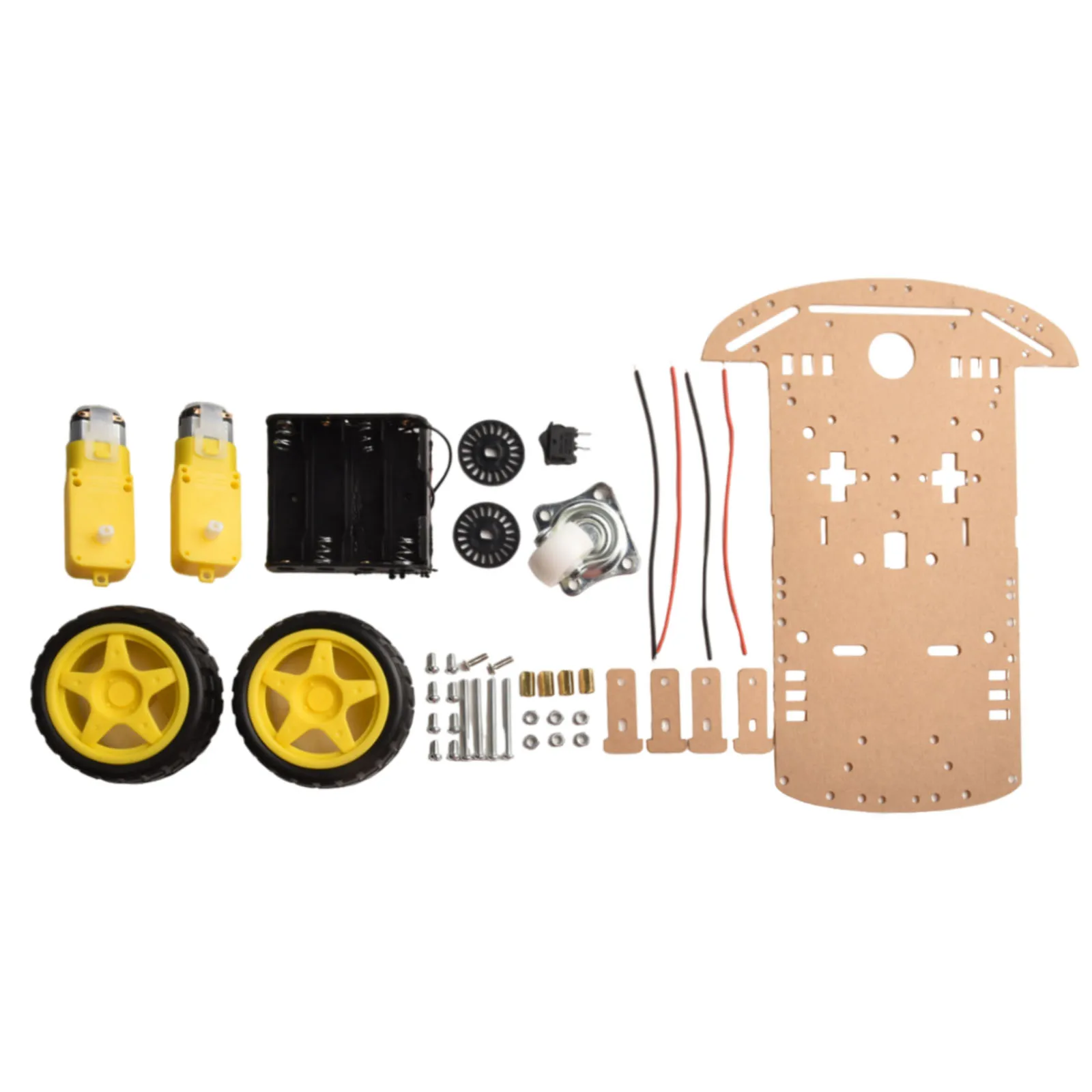 2WD Smart Car Chassis Kit For Arduino 2 Gear Motors Smart Trolley Chassis Wireless Remote Control Speed Detection Kit