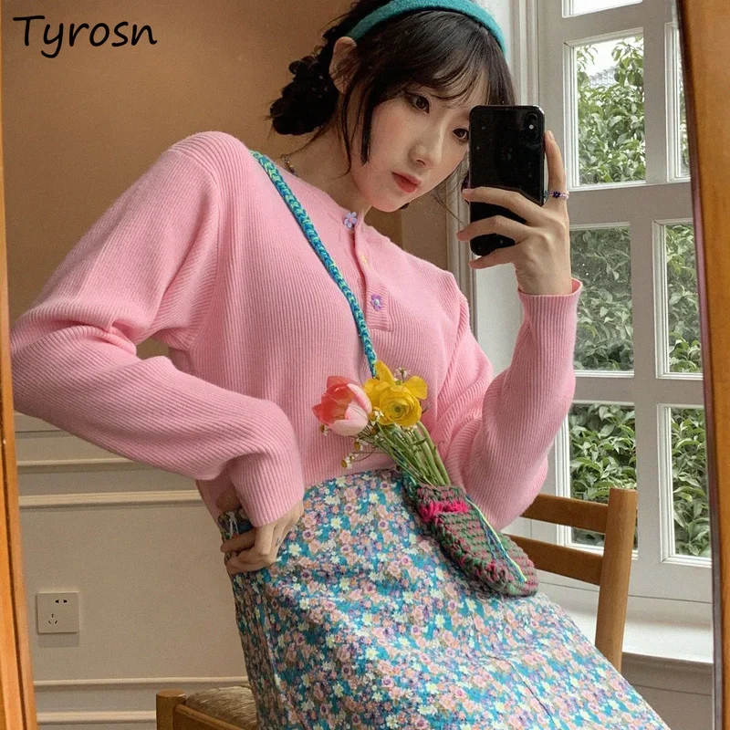 

Pullovers Women Japanese Style Slimming Tops Harajuku Sweet Fall Sweaters Streetwear Cute Casual New Students Elegant Lady Daily