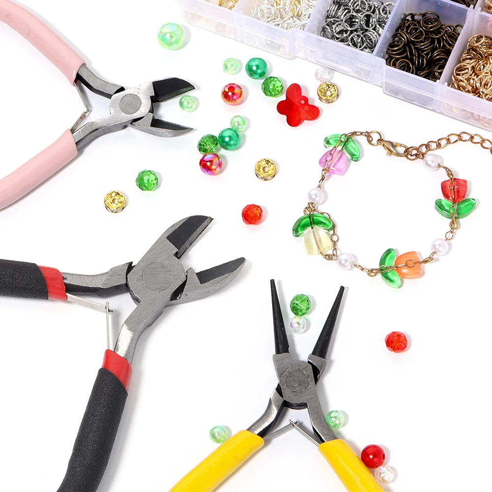 8pcs/set Pliers Tools & Equipment Kit Long Needle Round Nose Cutting Wire Pliers For DIY Handicraft Making Tool Accessories