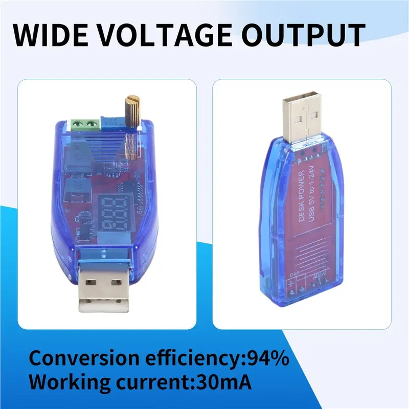 BAAG-DC-DC 5V To 3.3V 9V 12V 24V USB Step UP / Down Power Supply Module Adjustable Boost Buck Converter Out DC 1.0V-24V