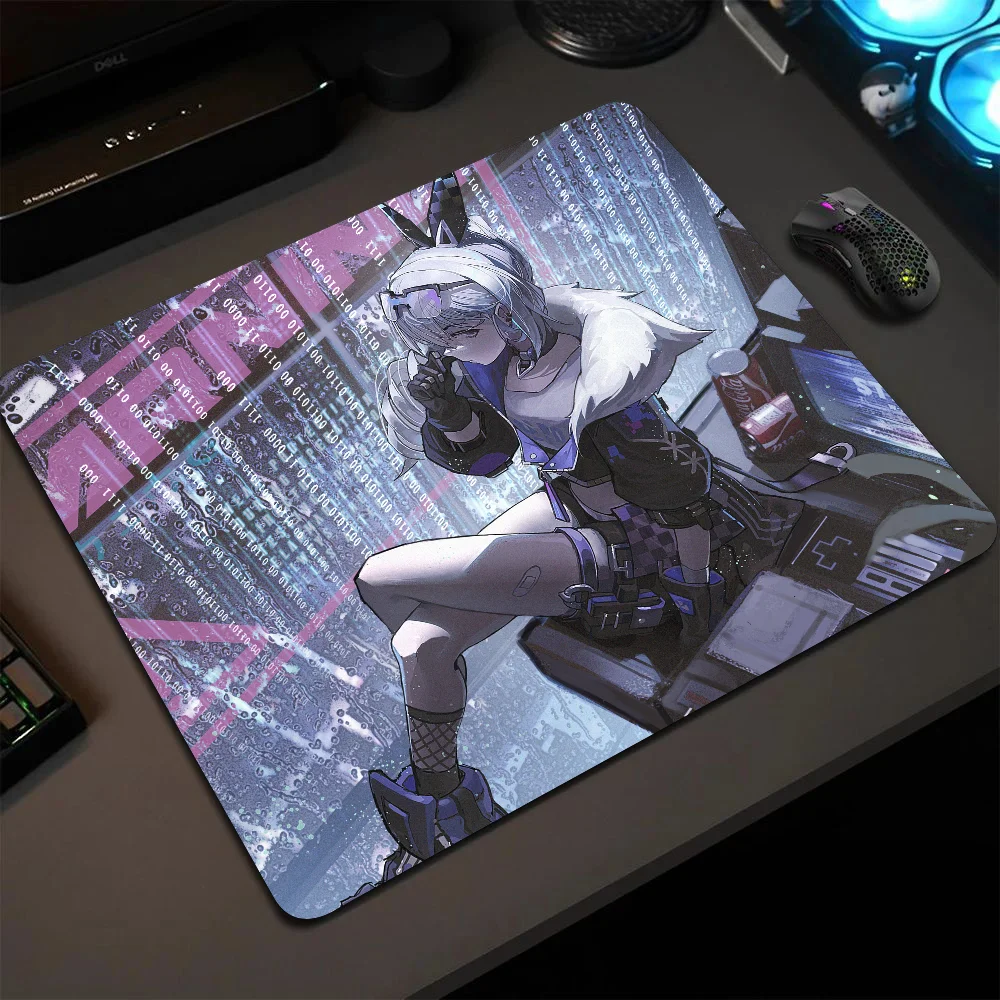 Silver Wolf Honkai Star Rail Mousepad Small LockEdge Mouse Pad For Gamers Computer Desk Pad Anti-slip Rubber