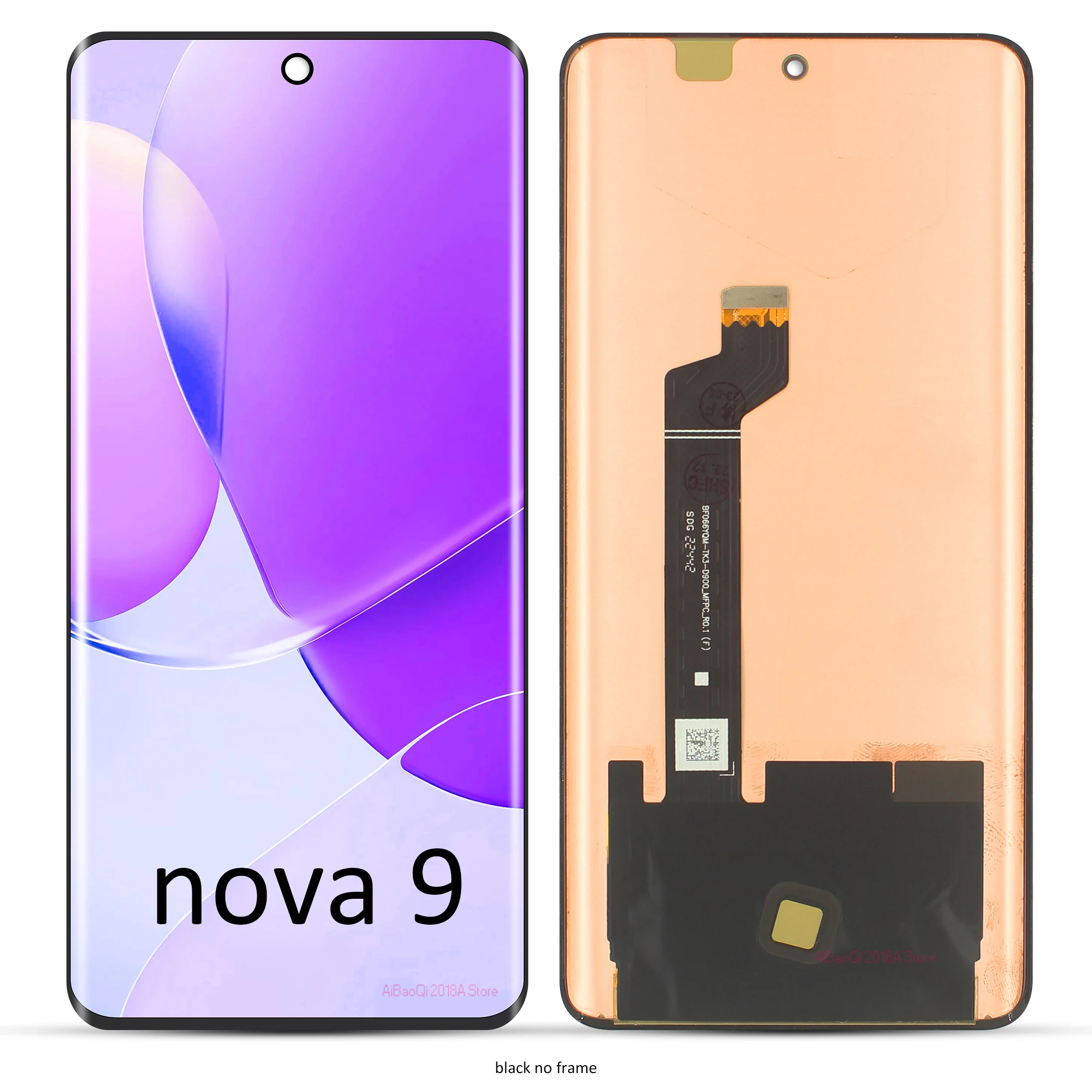 6.57'' Original For Honor 50 LCD Display Touch Screen Digitizer Assembly Parts For nova 9 LCD Display