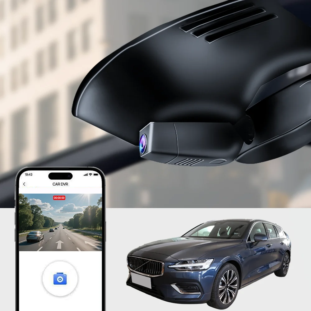 

4K HD WIFI plug and play DVR Dash Cam for Volvo Polestar 2 XC60 XC90 XC40 C40 S90 V90 S60 V60 XC70 DashCam Apparaten Accessoires