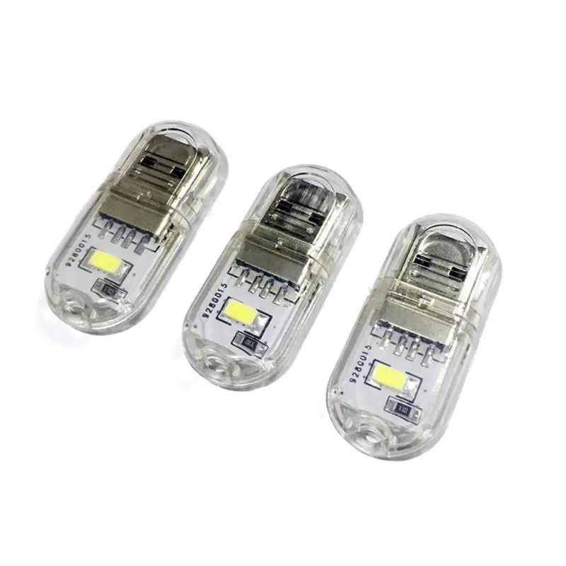 1~8PCS Plug Lamp LED Light For Power Bank/computer Mini Led Book Lamp Protection Night Light Laptop Small Reading Light