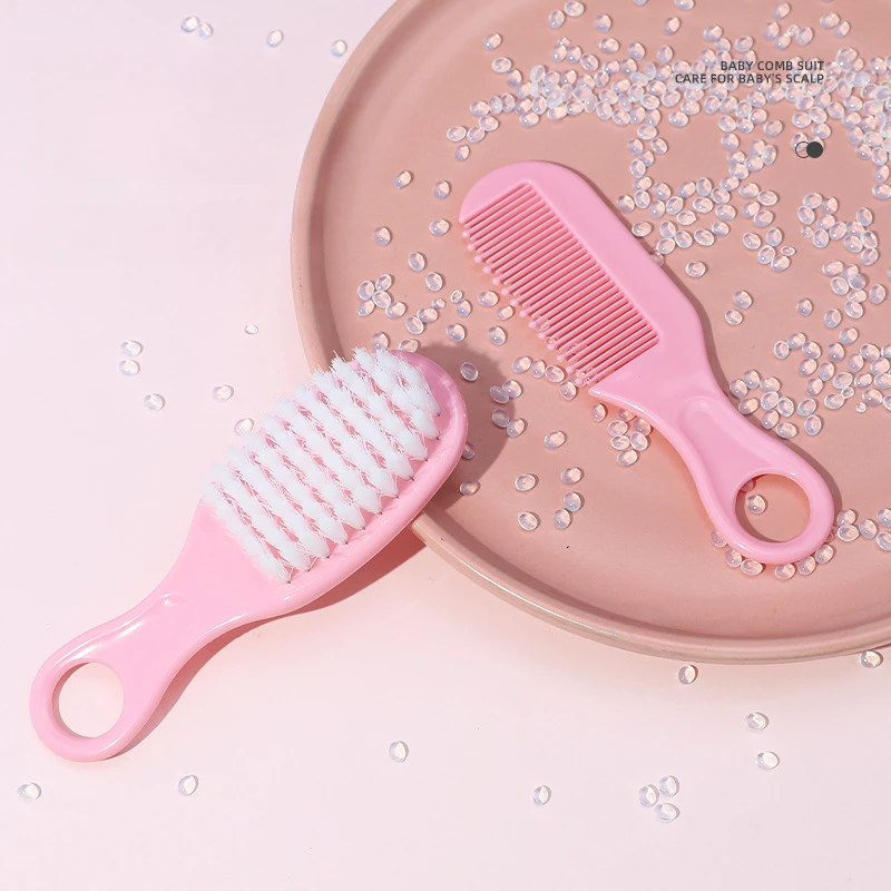 Baby hair removal bath massage brush newborn child bath shampoo soft and comfortable soft bristle brush infant care comb set