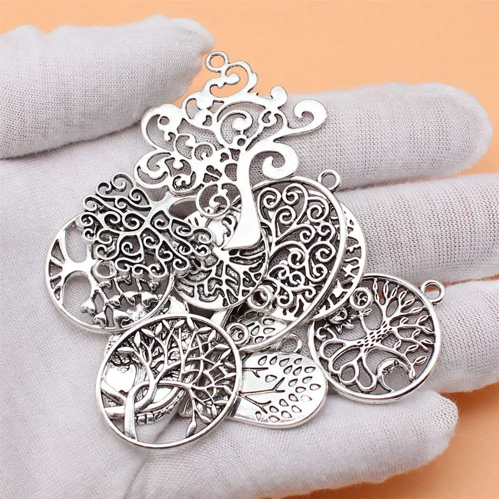 Plant Mixed Set Charms Pendant Female Jewelry Wholesale New Decorations