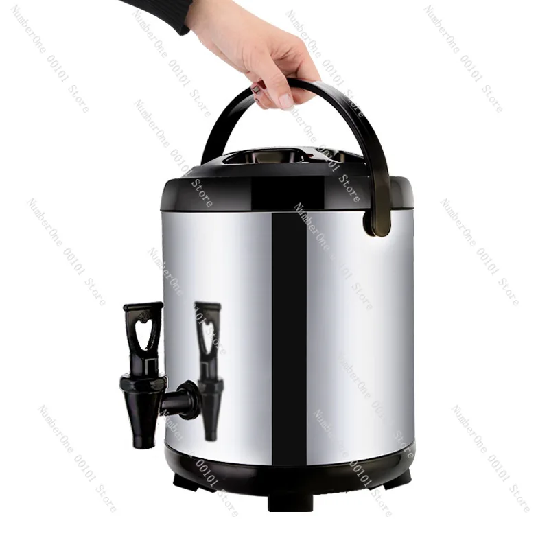 Stainless steel insulation bucket | Milk tea bucket coffee juice soy milk bucket