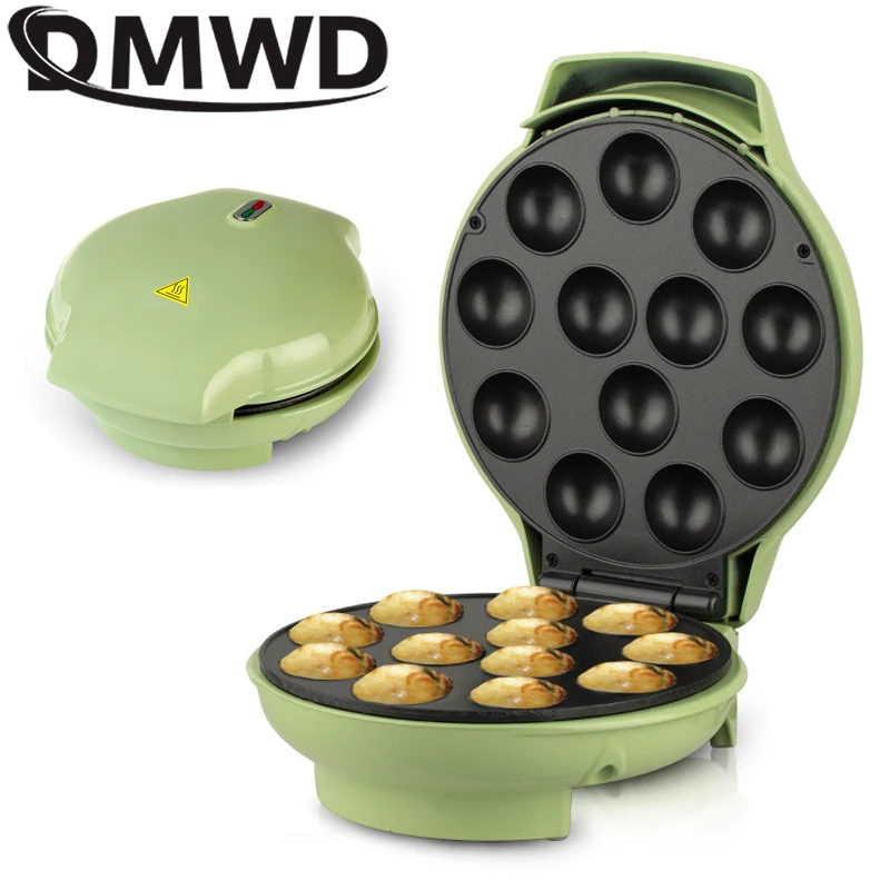 DMWD 12 Holes Octopus Ball Maker Cooker Electric Takoyaki Machine Household DIY Steak Grilling Plate Frying Pan Mold 1200W EU