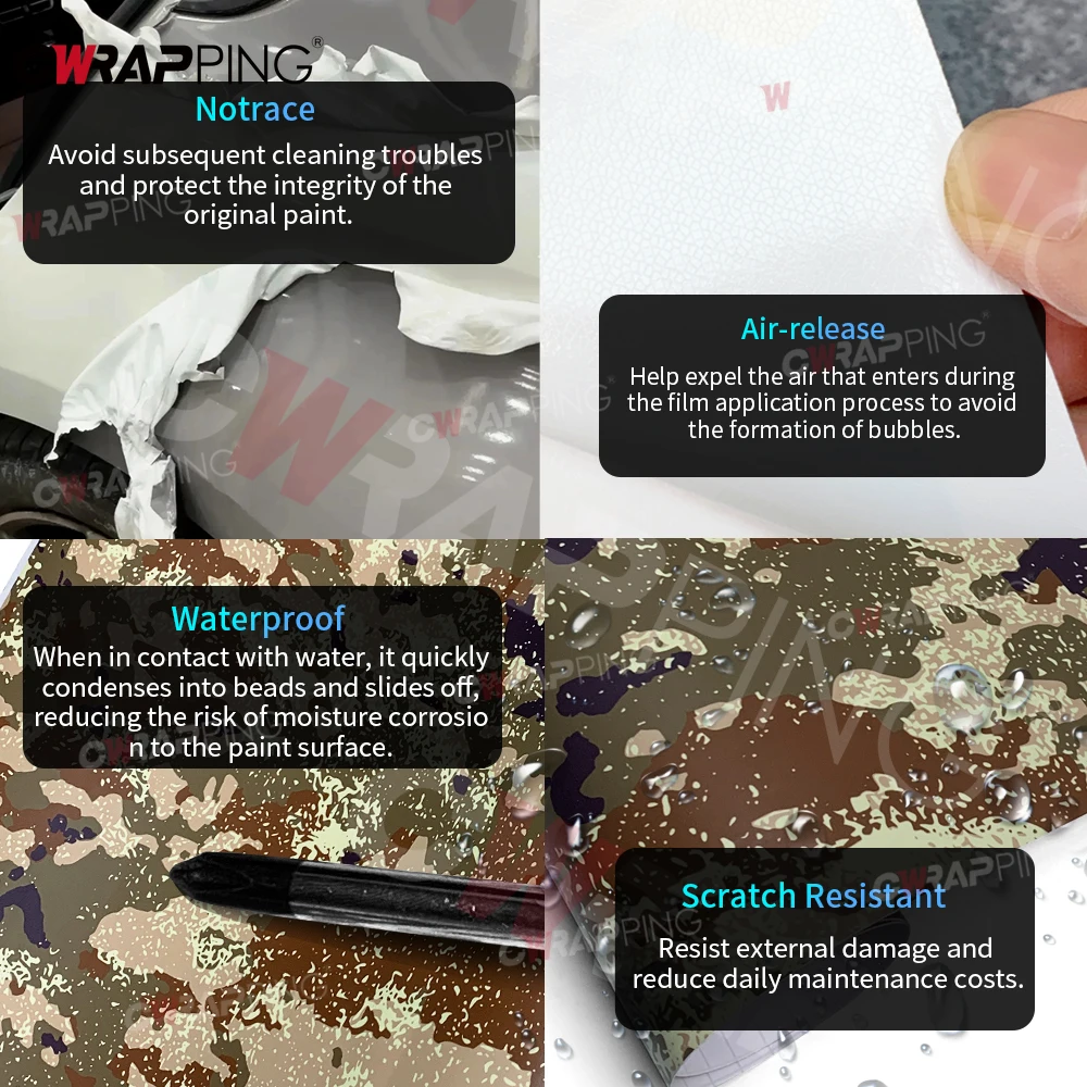 Selbstklebende Folie Camouflage Motorräder Anti-Scratch Auto Dekorieren Wrap Vinyl Auto Körper Filme Tuning Auto Zubehör Aufkleber