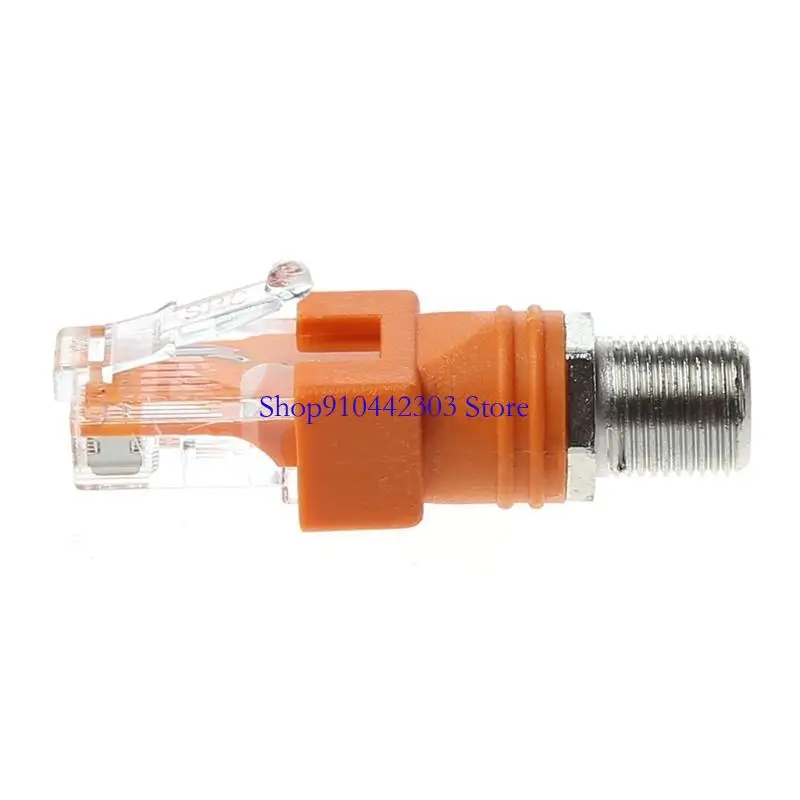 L4MD F FEMAL DER RJ45 MALE COAXIAL MOOLLE COUPLER -Adapter RJ45 zum RF -Stecker -Konverter -Ethernet -Kabel,