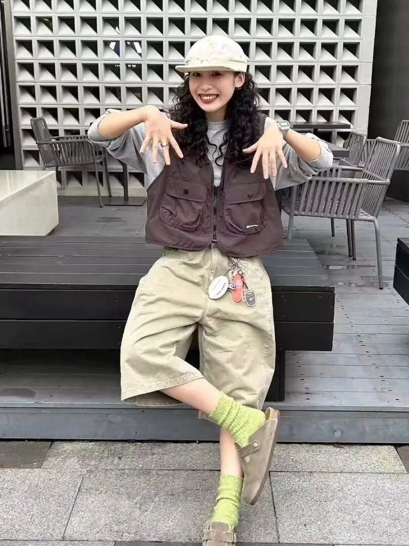 Coletes coletes finos das mulheres colete mulher topo outono misturas borda crua bling barras de champanhe bonito dourado glamour artístico na moda