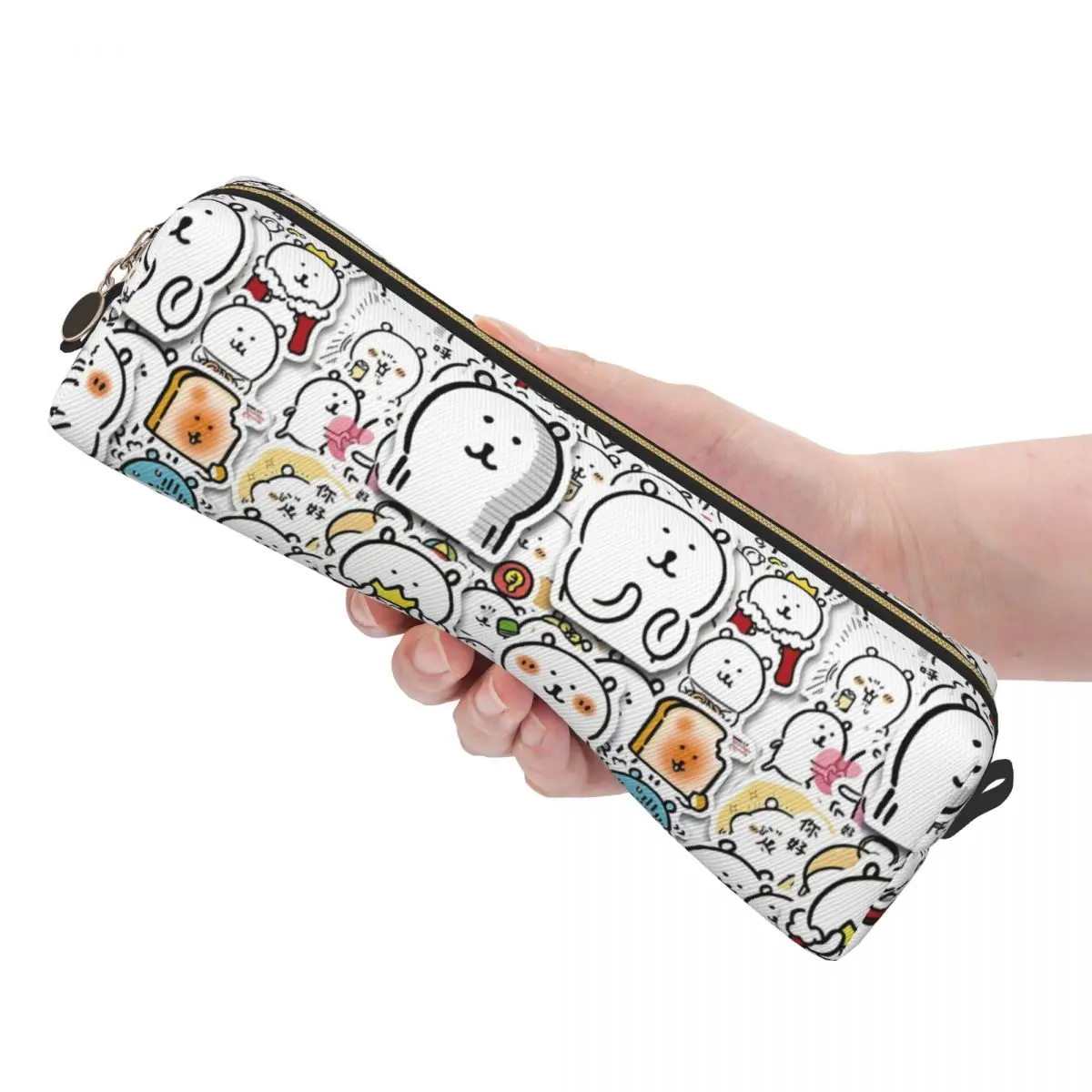 منظمات تخزين Joke Bear للمستلزمات الضرورية، حقائب مستحضرات التجميل المضحكة المحمولة، حقيبة مكياج نسائية من البوليستر