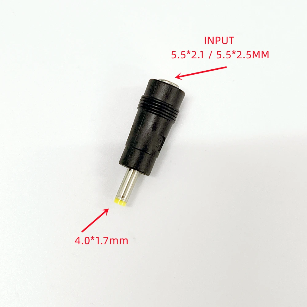 10PCS 5.5X 2.1 MM DC Power Jack connettori adattatore spina femmina a 5.5*2.5 5.5*2.1 4.0*1.7 3.5*1.35 adattatore punte maschio