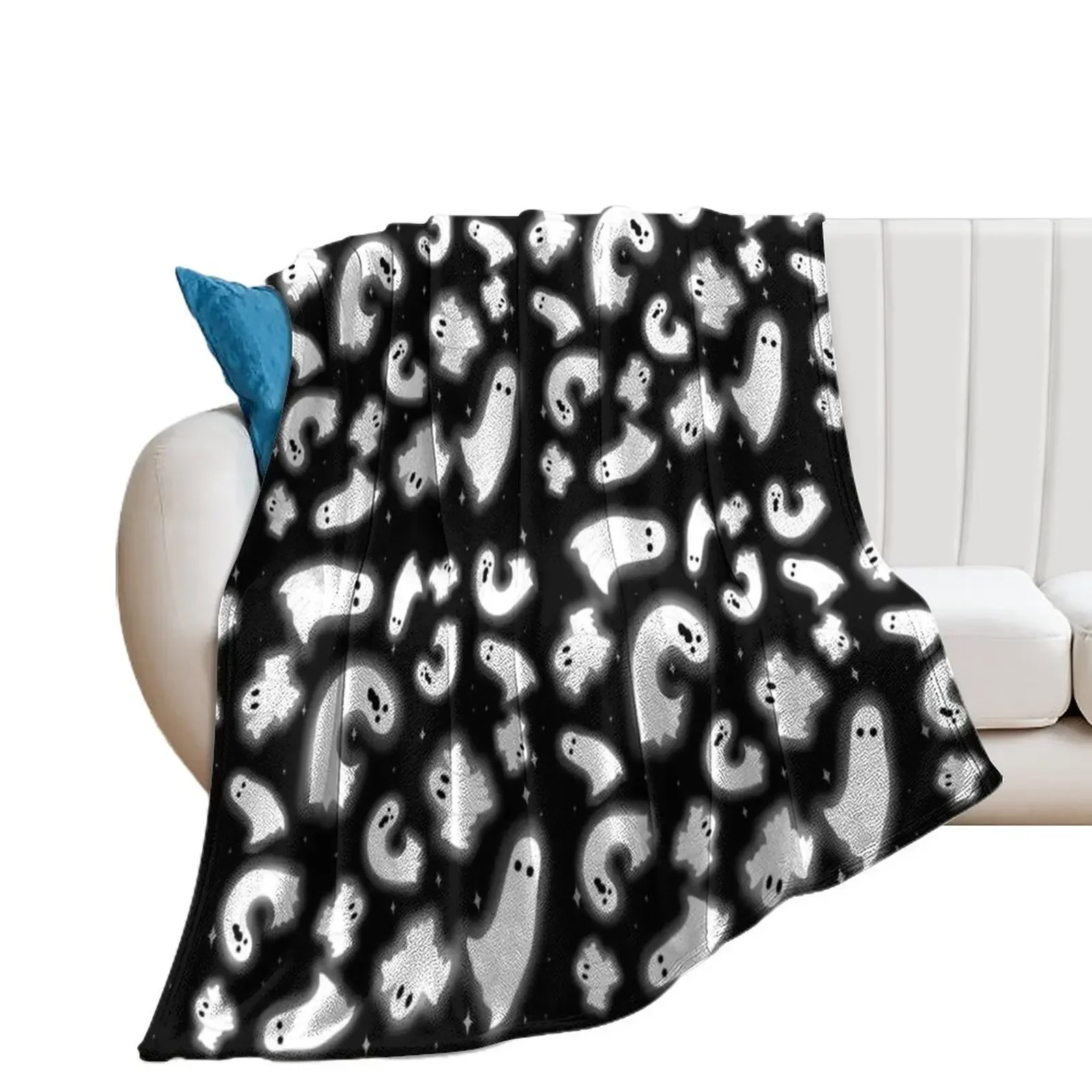 

Gleaming Ghosts Throw Blanket Heavy Furry Blankets