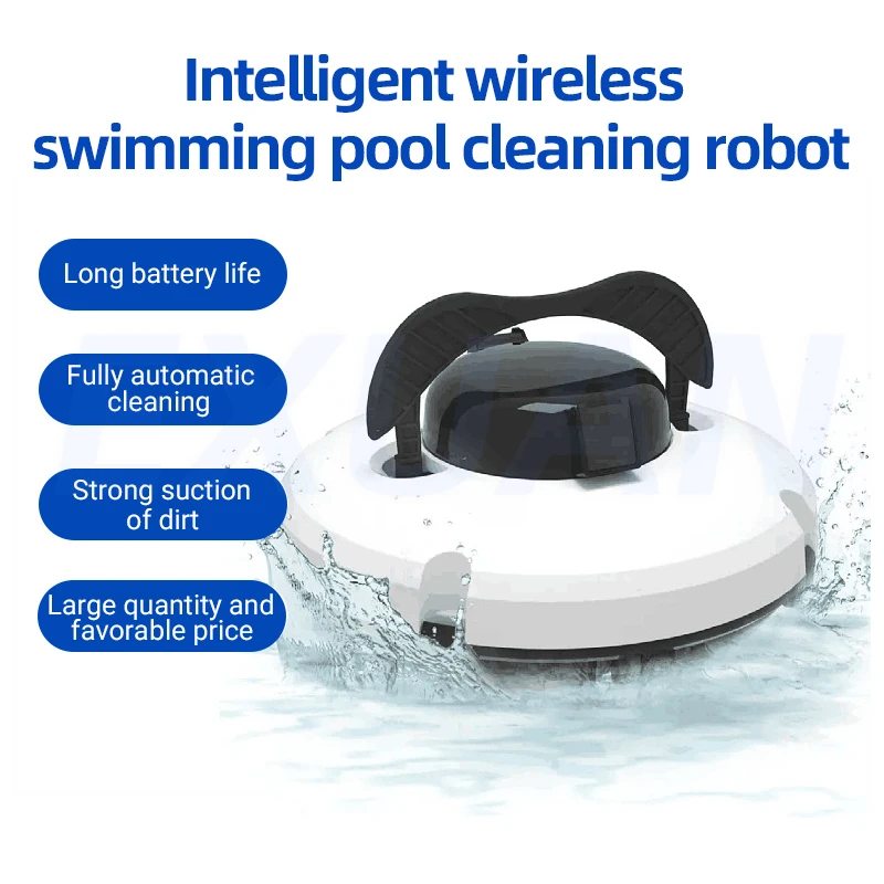 Intelligent Fully Automatic Swimming Pool Cleaning Robot Diving Underwater Suction And Vacuum Wireless Cleaning Machine