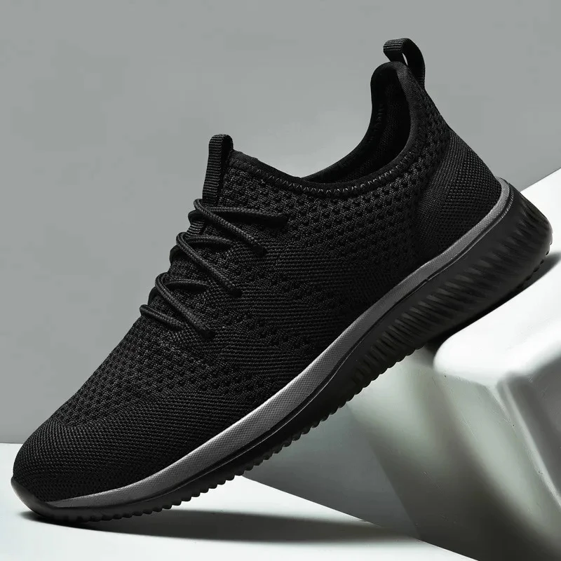 

Men Casual Sport Shoes Light Sneakers White Outdoor Breathable Mesh Black Running Shoes Athletic Jogging Tennis Shoes