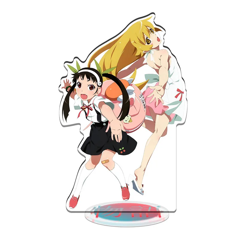 15cm Anime Monogatari Series Acrylic Stand Off Season Monster Season Araragi Koyomi Desk Decorative Accessories Ornament key cha