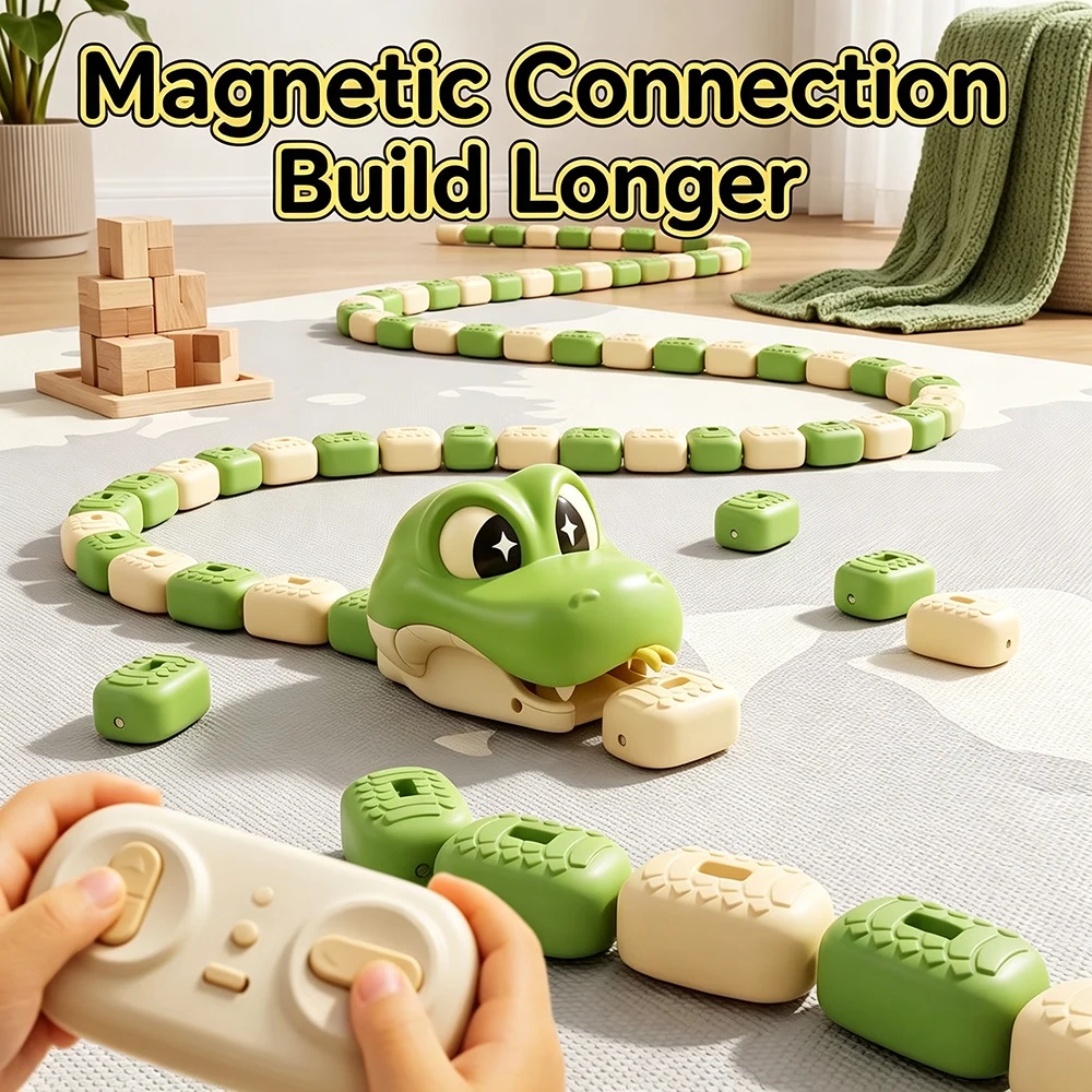 RC Greedy Snake Toys Simulation 2 Players Remote Control Animal Robot Battle InteractiveGame Electric Educational Toy for Kid