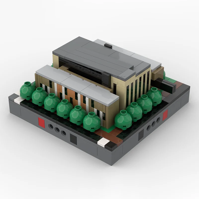 432 Stück MOC Lofts at the Ballpark Architektur Bausteine Bau Kreativität Teenager Erwachsene Weihnachtsspielzeug Geschenk