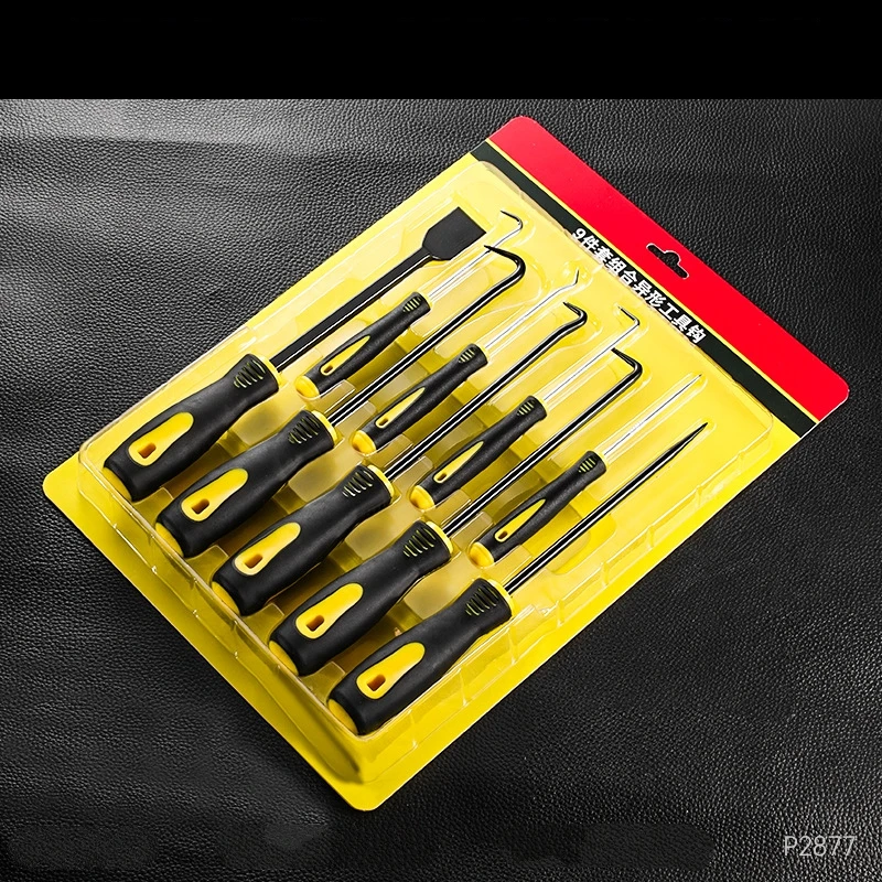 

4/9 pcs Long Pick & Hook Set Gasket Puller Pick Tools for Removing Car Auto Oil Seal O-Ring Seal Gasket Pick Tools Car Hook