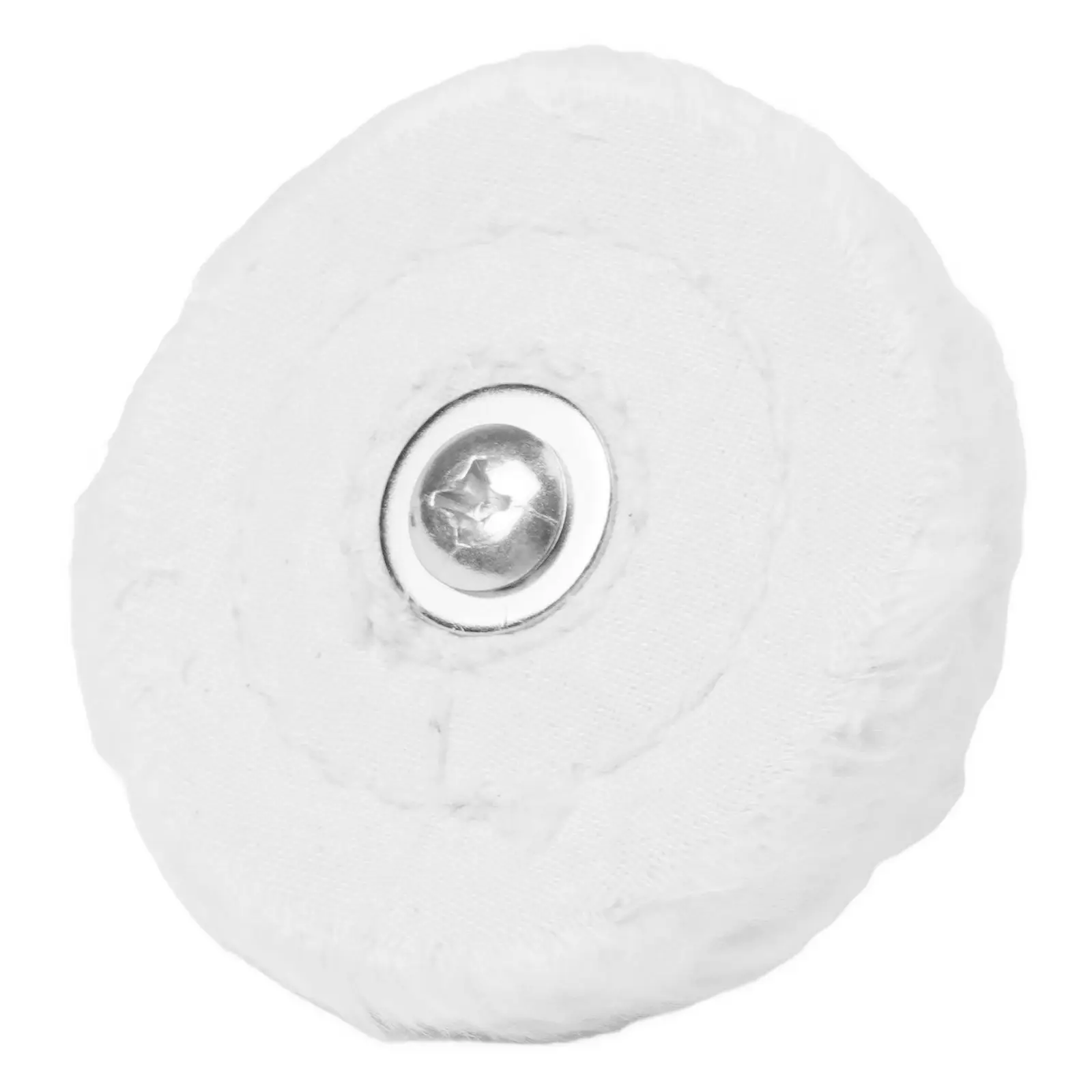 Roda de esfregão de polimento de algodão 4 polegadas 100 mm com biela de 6 mm para broca de bateria elétrica, polimento de joias e metais