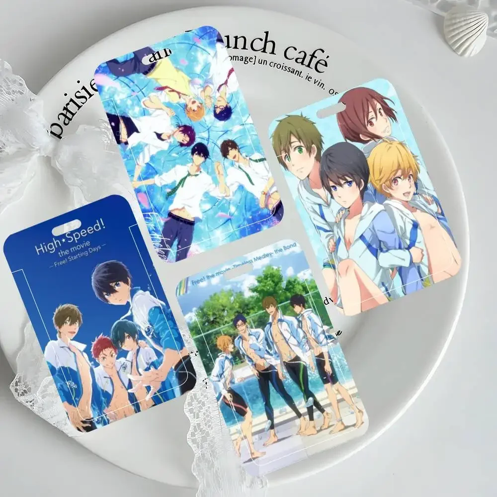 

Anime High Speed Free Starting Days ID Card Holder Neck Strap Pendant Door Badge Holder Lanyards Keychain Work Credential