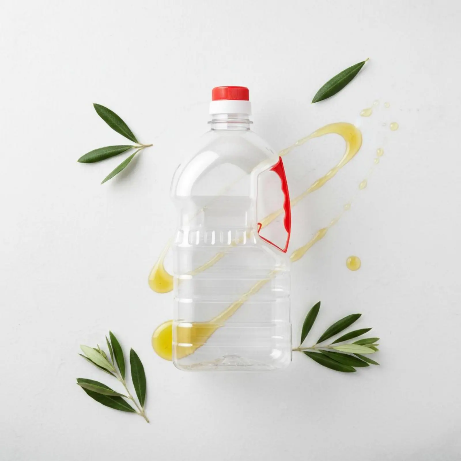 

Transparent PET Jug with Handle Reusable Large Capacity Oil Bottle Plastic Water Jug with Handle Food-Safe Plastic Empty