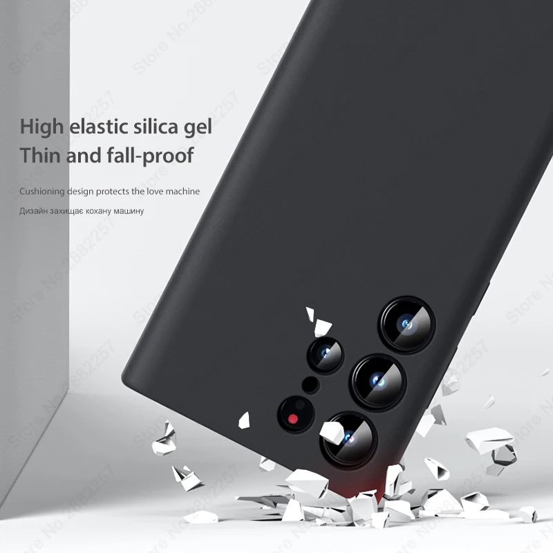 Luxury Liquid Silicone Cases For Samsung Galaxy S24 S23 S22 S21 Ultra FE For Magsafe Phone Cases Shockproof Magnetic Back Cover