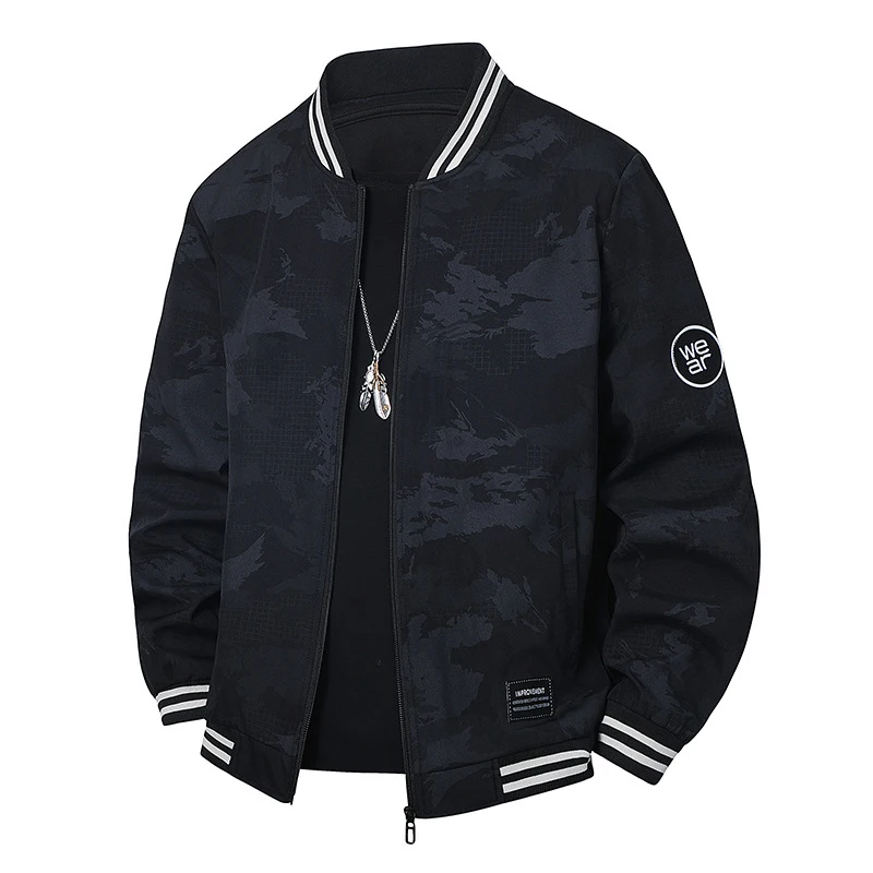 

Осенние мужские куртки-бомберы, повседневная легкая ветровка, куртка-пилот, мужская модная бейсбольная форма, пальто на молнии, одежда