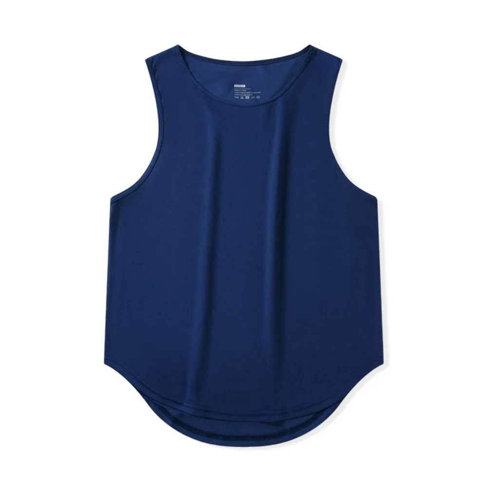 

Fashion Sleeveless Sports Tank Top Loose T-shirts Running Vest Simple Traceless Men Tops Vests Men Clothing