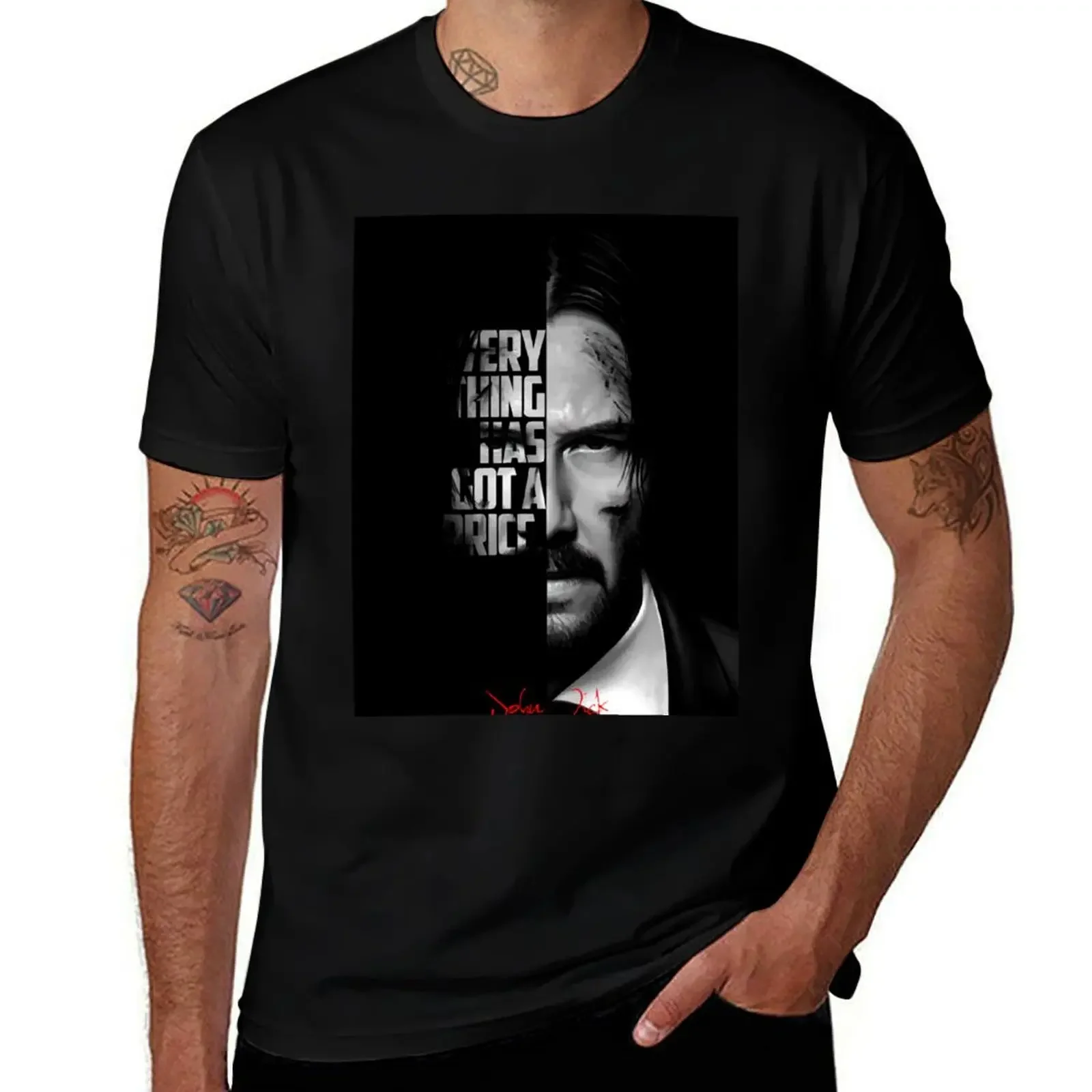 Black and white John Wick quote. T-Shirt cute clothes customs plain vintage T-shirt men