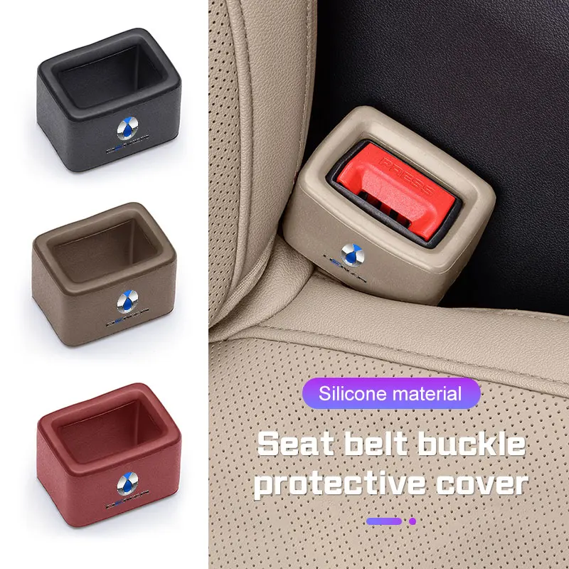 

Car Seat Belt Buckle Cover For BYD Denza D9 N9 GT N7 X N8 2022 2023 2024 Safety Belt Anchor Socket Protection Cover Accessories