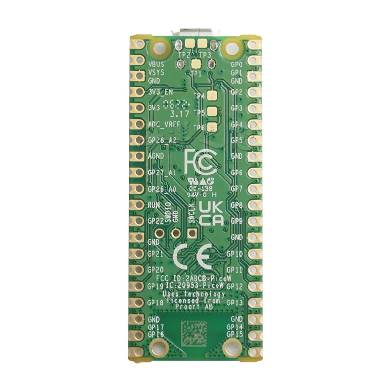 Placa de Pico W con módulo WIFI inalámbrico, soporte de placa de desarrollo RP2040, Python soldado