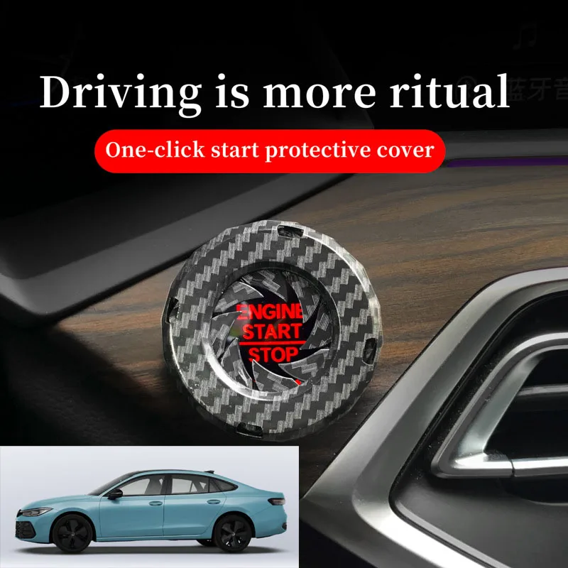 FOR Volkswagen VW Car one-button start decorative ring knob-type decorative cover ignition device switch hidden protective cover
