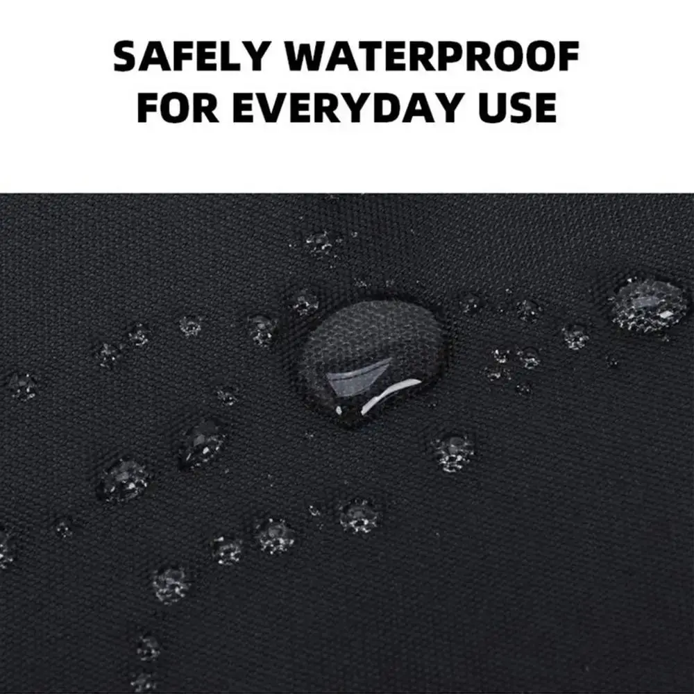 Oxford Cloth Running Belt Pack Waterproof with Water Bottle Bag Sports Shoulder Pack Black Large Capacity Running Crossbody Bags