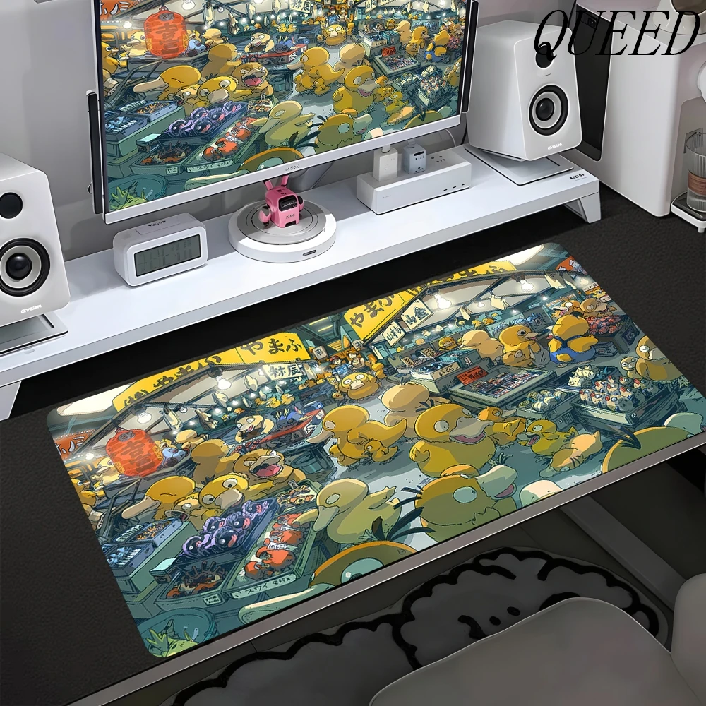 Desk Mat P-pokemon Cute Gaming Mouse Pad Large Non-slip Mousepad PC Gamer Desktop Decoration HD Office Mouse Mat PC Accessories view 2