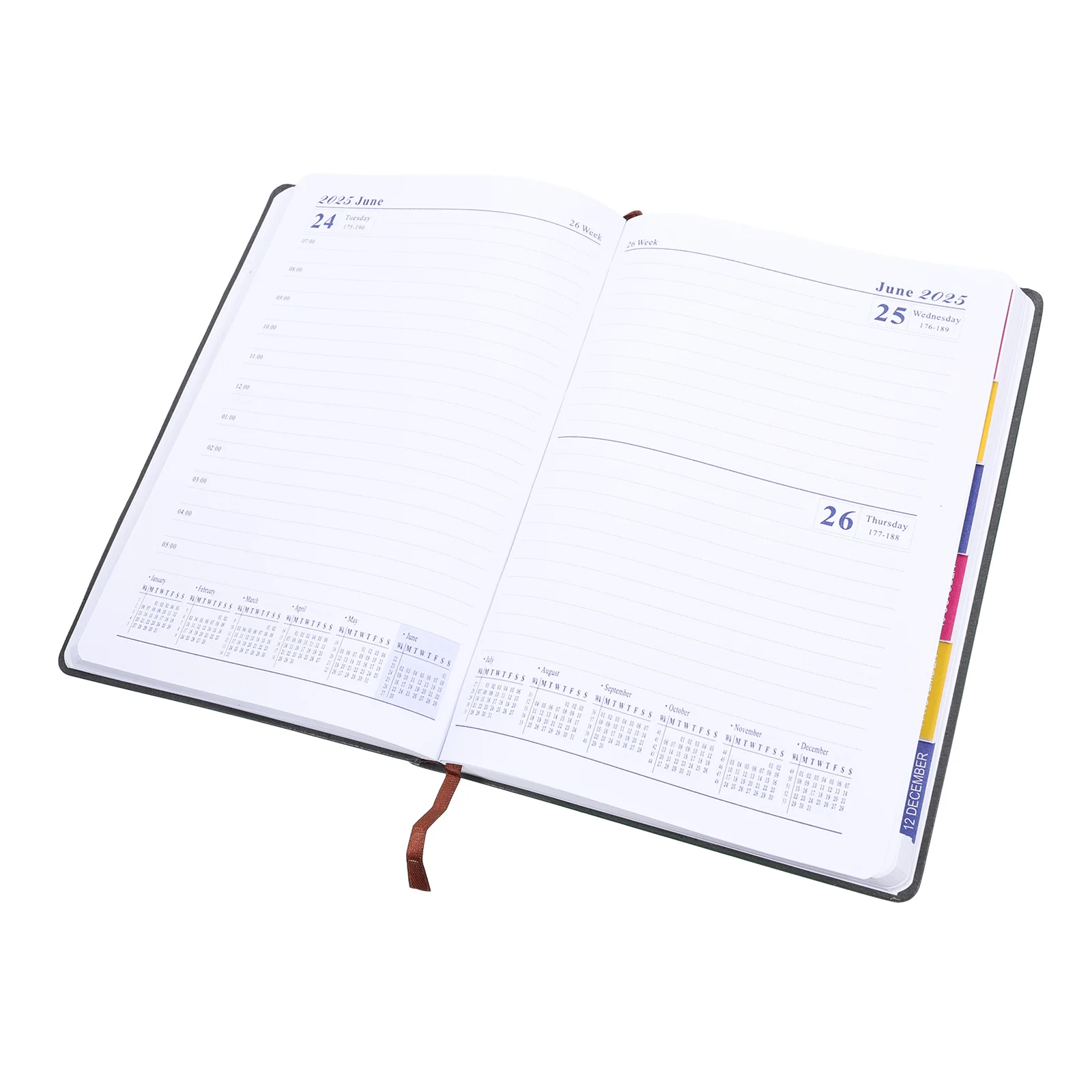 

2025 Daily Academic Planner Calendar Book College Schedule Notepad Diary Household Journal Agenda Stylish