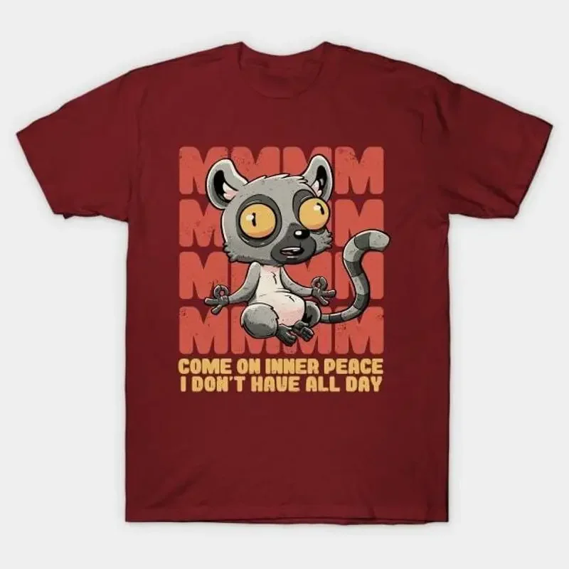 Inner Peace Cute Funny Animal T Shirt S 5XL Fast Shipping