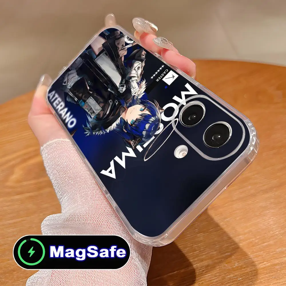 

Чехол для мобильного телефона Arknights Mostima Clear TPU Magsafe для iPhone 17 16 15 14 13 12 11 Air Pro Max Plus Mini, цветной