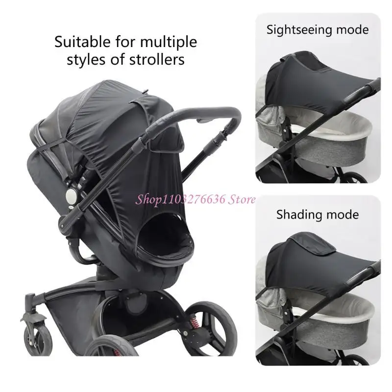 

R6FD Adjustable Baby Stroller Sun Shade Canopy Infant Carriage Sun Cover for Pram