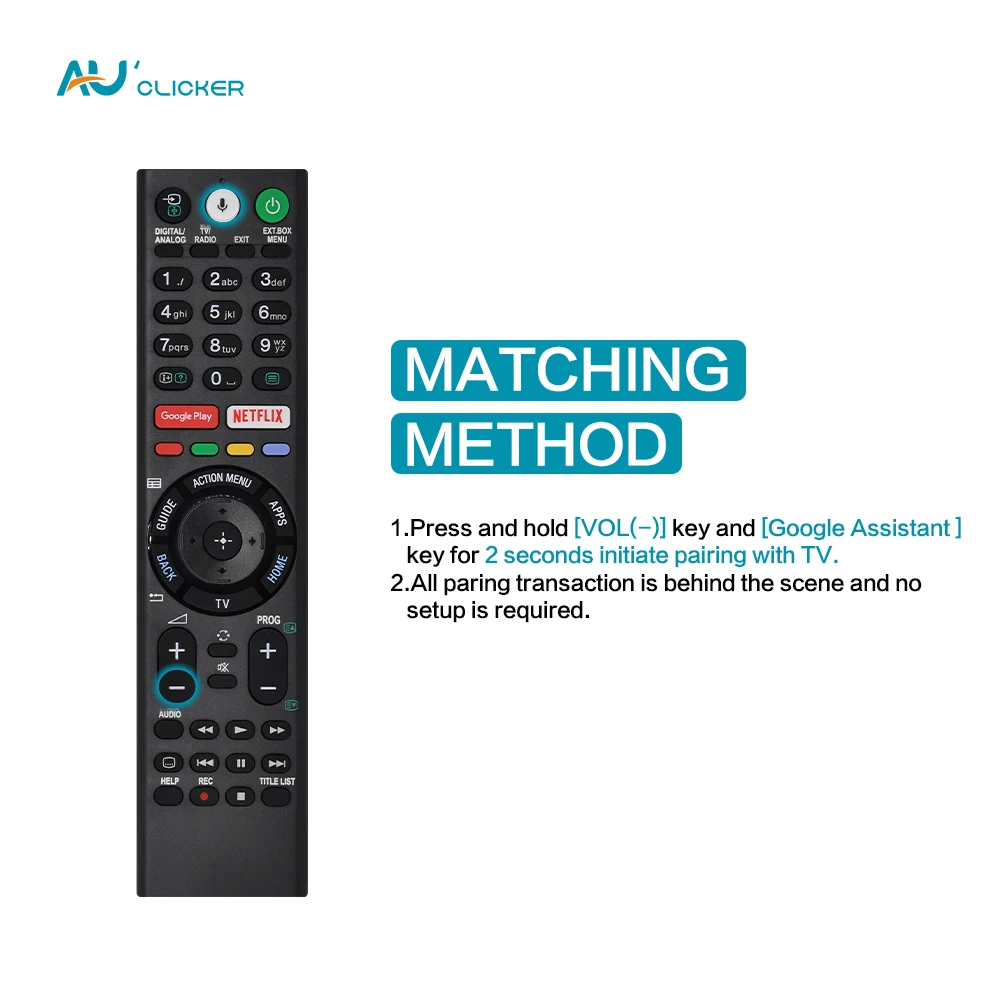 RMF-TX300E RMF-TX310E Voice TV Remote Control Replacement Bravia Series For Sony 4K Ultra HD Smart LED TV RMF-TX310U - view 2