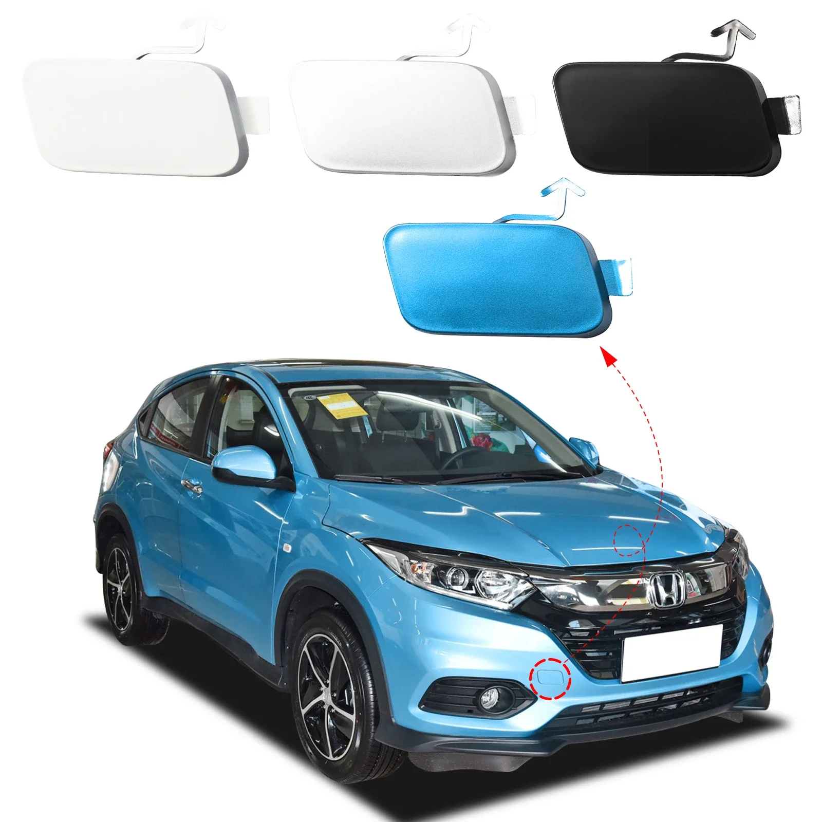 Крышка фаркопа переднего бампера, буксировочная проушина для Honda HR-V
