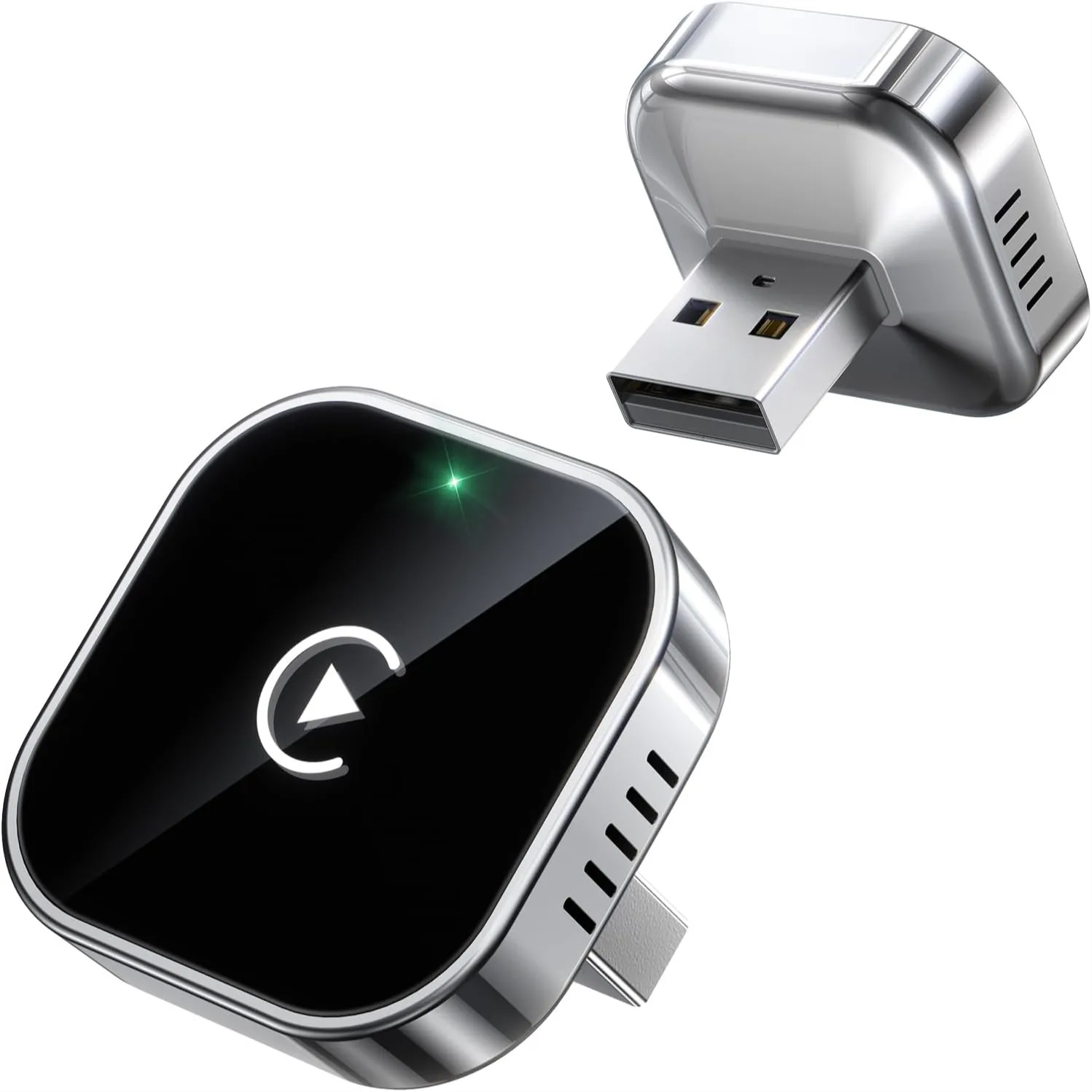 

Беспроводной адаптер CarPlay для iPhone, подключение Plug & Play с быстрым и стабильным соединением, совместимость с большинством автомобилей