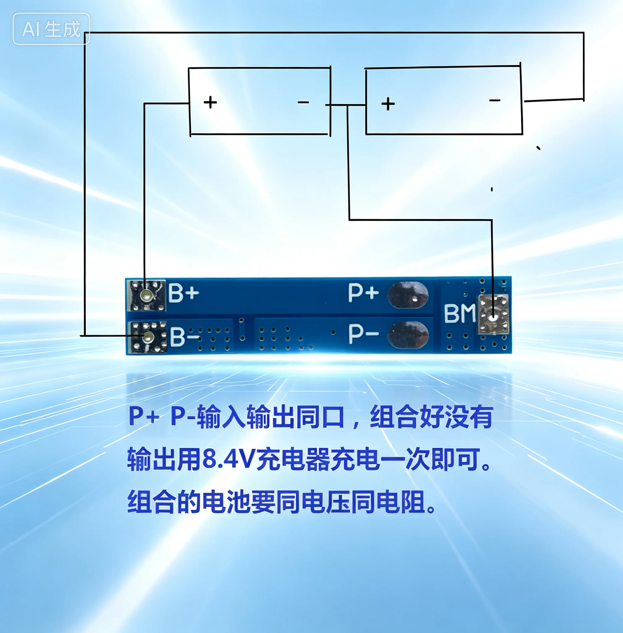Dual for 2S 7.4V 8.4V Lithium Battery Protection Board 5A Continuous 7A Current Limit Overcharge Over-discharge Protection 10pcs