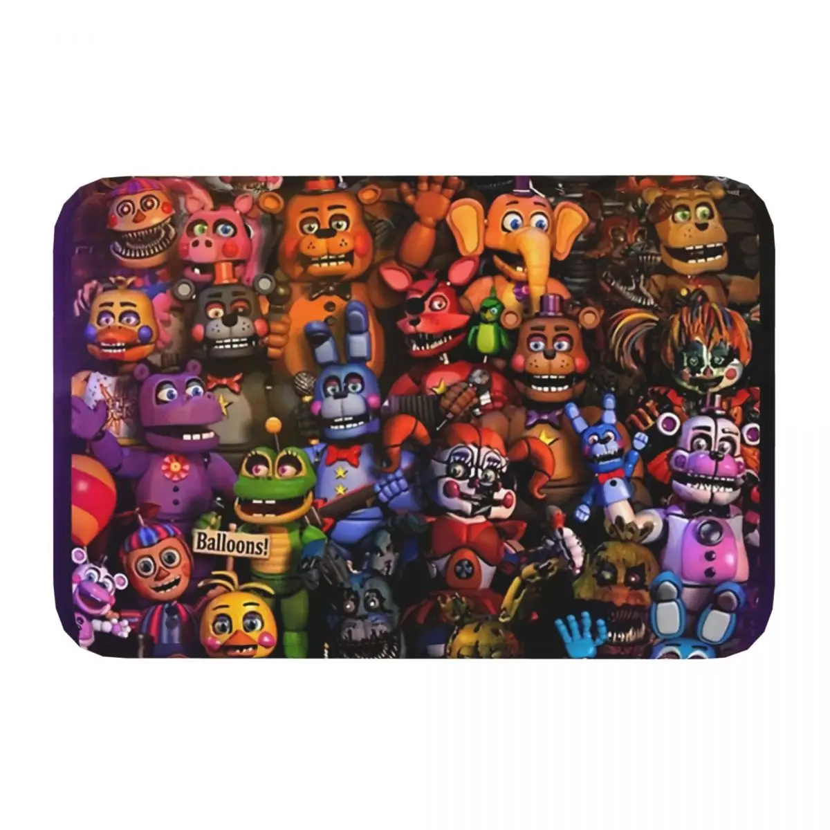 Fnaf Security Breach Non-slip Doormat Living Room Mat Happy Halloween Balcony Carpet Entrance Door Rug Bedroom Decor