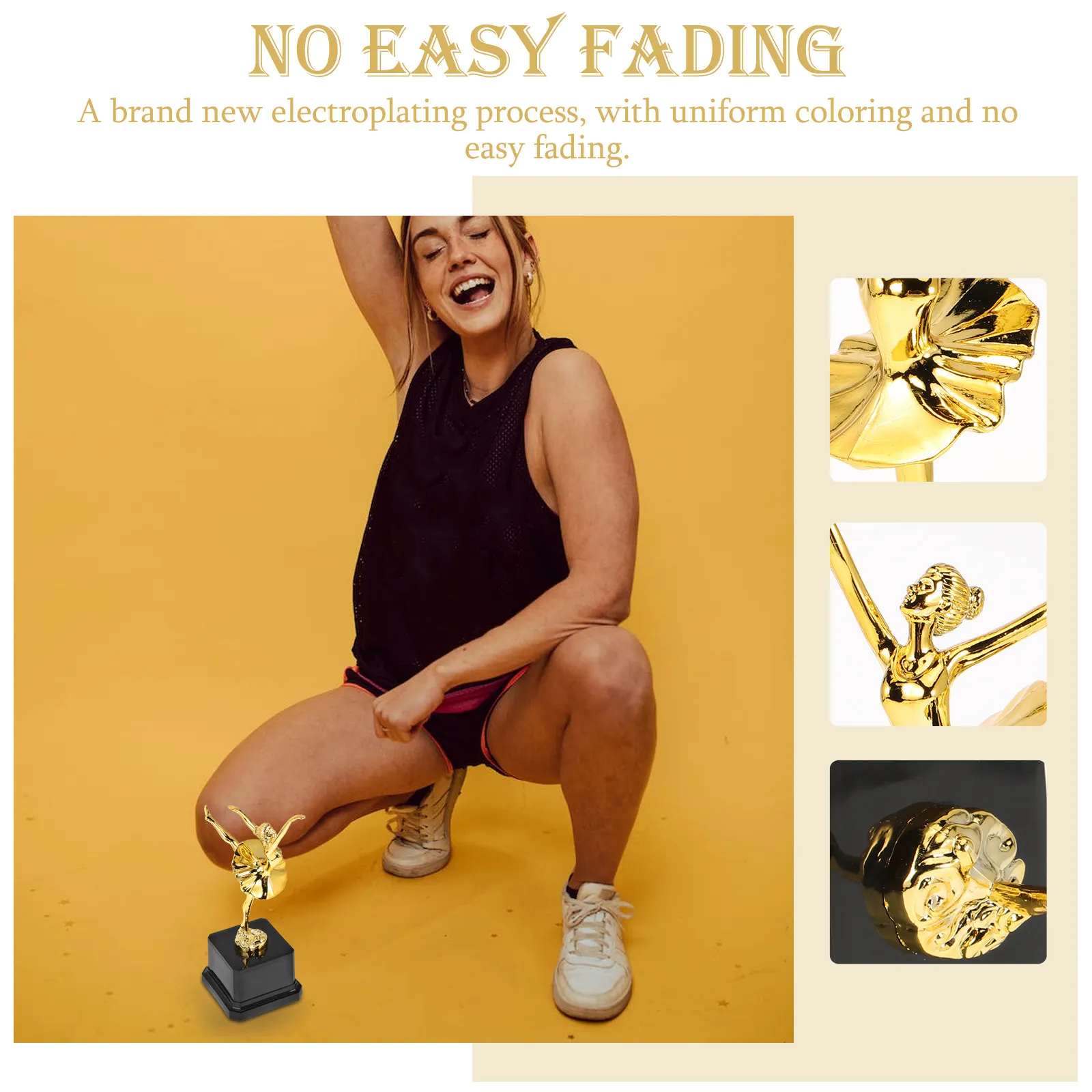 

Наградной кубок-трофей в балетной тематике, золотой, пластиковый, для конкурсов талантов, игр, награждений в классе, сувениров для вечеринок, декораций