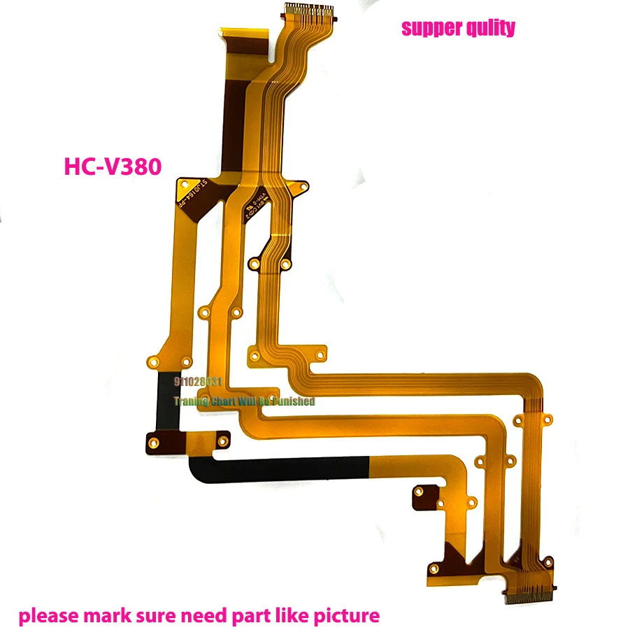 New V380 LCD Flex Hinge Flexible FPC For Panasonic HC-V380 Display Cable  Camcorder Digital Camera Repair Part