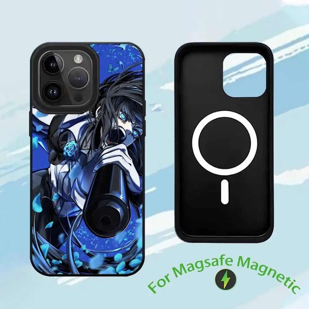 حافظة هاتف A-Ado K-Kyogen X Uta-a لهاتف iPhone 17,16,15,14,13,12,11,Plus,Pro,Max Magsafe شحن لاسلكي مغناطيسي